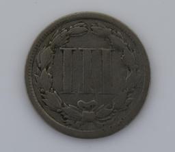 1871 Nickel Three-Cent Piece