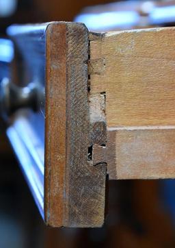 Antique Cherry Matching End Tables with Drop Finial Corners