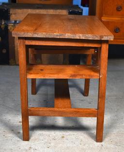 Antique Oak Mission Style Child's Desk