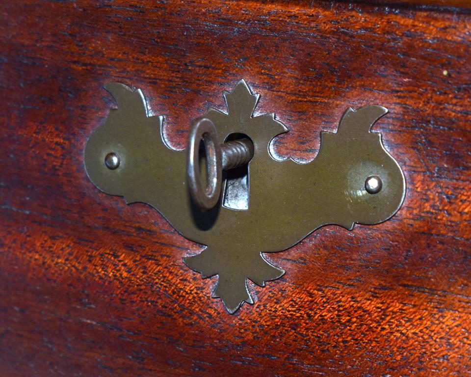 Antique Early 20th C. Chippendale Mahogany Secretary Desk with Bookshelf Hutch