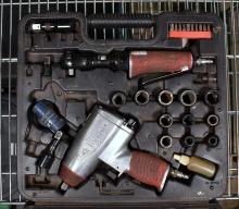 Huskey Pneumatic 3/8” Ratchet Wrench, Model HO105K-2 & 1/2” Impact Wrench, Model H0105K-1, Case