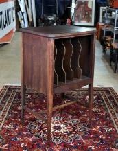 Vintage Mahogany Music or Record Cabinet
