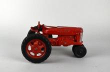 Vintage Hubley Die Cast 9” No. 490 Red KiddieToy Tractor