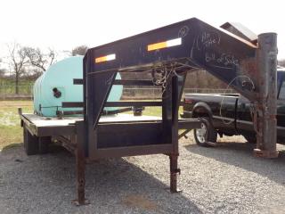 2001 Shop-Built Gooseneck 8' x 20' Tandem Axle Trailer