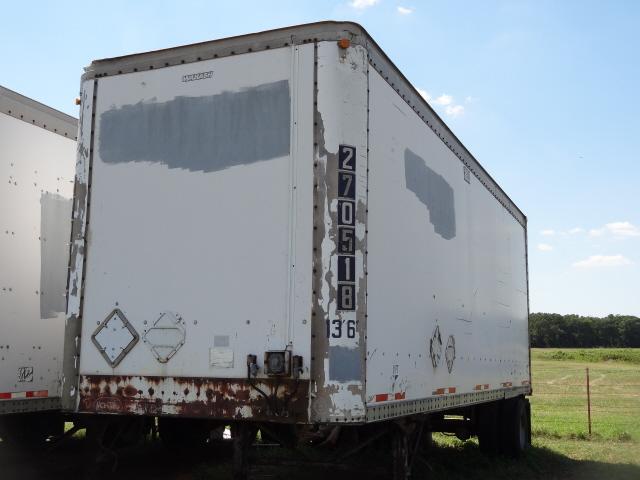 WABASH 5th Wheel, 27ft, Single Axle Dry Box Trailer