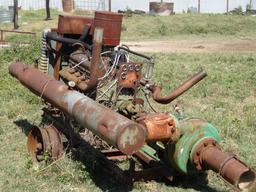 Salvage 8 Cylinder Engine with Demco Irrigation Pump