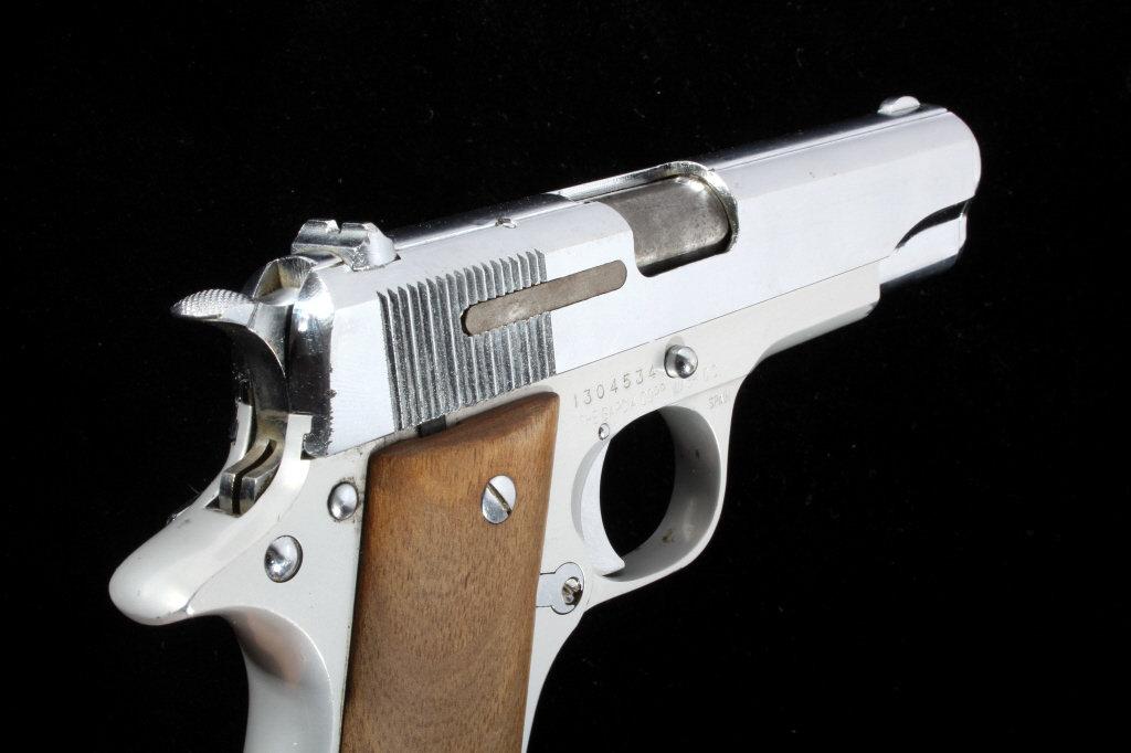 Star SA BKS Cal. 9mm 1911 Nickel Semi-Auto Pistol