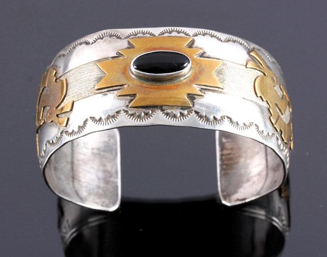 Thomas Singer Sterling Gold Filled Navajo Cuff