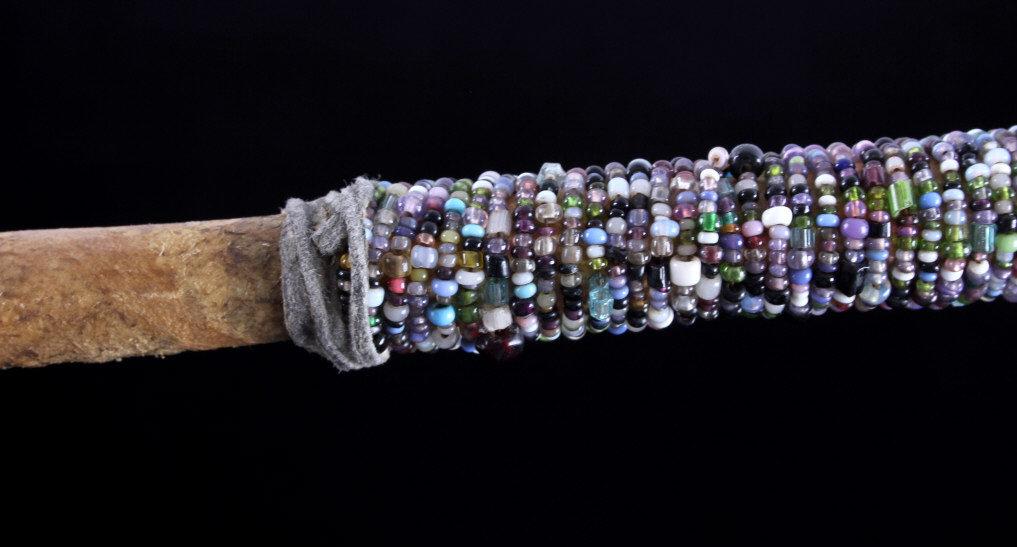 Lakota Sioux Skullcracker Beaded War Club c. 1890-