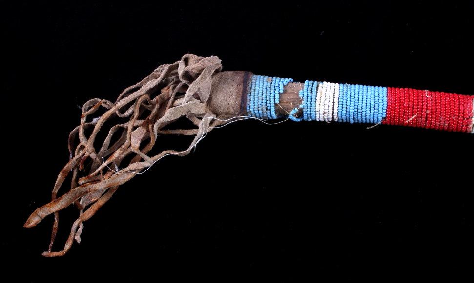 Sioux Fully Beaded Catlinite War Club 20th Century