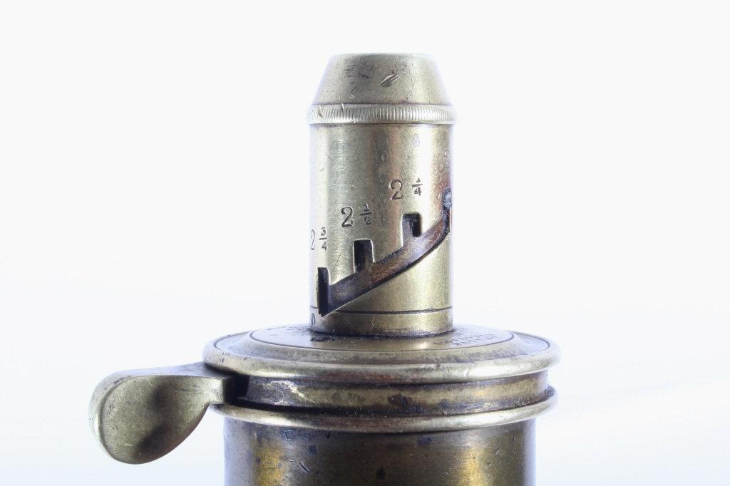 James Dixon & Sons Brass Shotgun Powder Flask