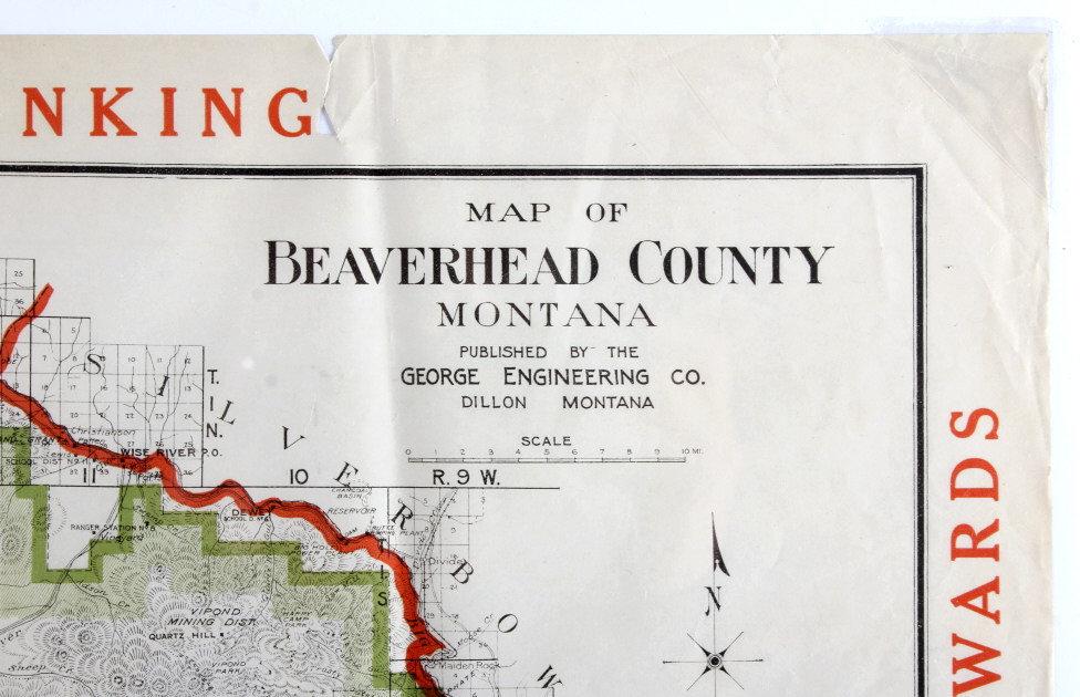 1917 Beaverhead County Montana Map