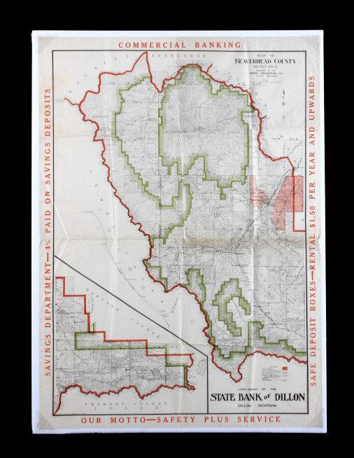 1917 Beaverhead County Montana Map