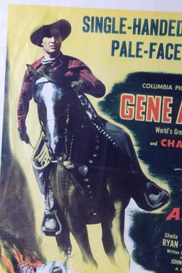 The Cowboy and the Indians Gene Autry Poster 1949