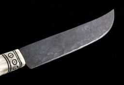 Sioux Fully Beaded Sheath & Trade Knife