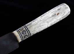 Sioux Fully Beaded Sheath & Trade Knife