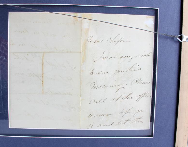 US Civil War General's Signatures Framed RARE