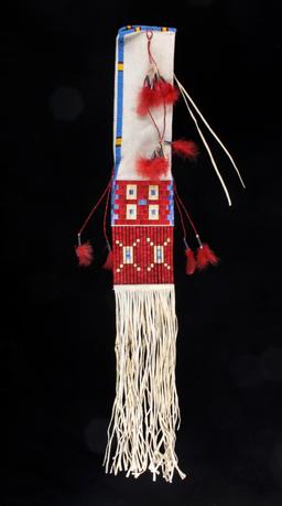 Excellent Sioux Beaded & Quilled Pipe Bag