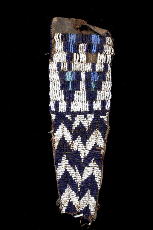 Ute Tail Fully Beaded Pipe Tobacco Bag - 19th C.