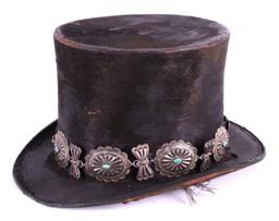 Navajo Native American Concho Top Hat