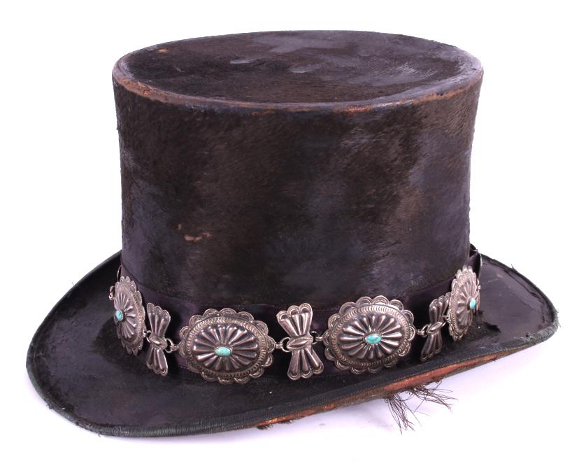 Navajo Native American Concho Top Hat