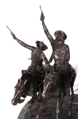 Frederic Remington Coming Through the Rye Bronze