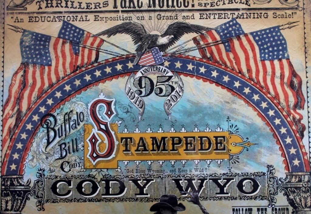 Buffalo Bill Cody Stampede Poster by Bob Coronato