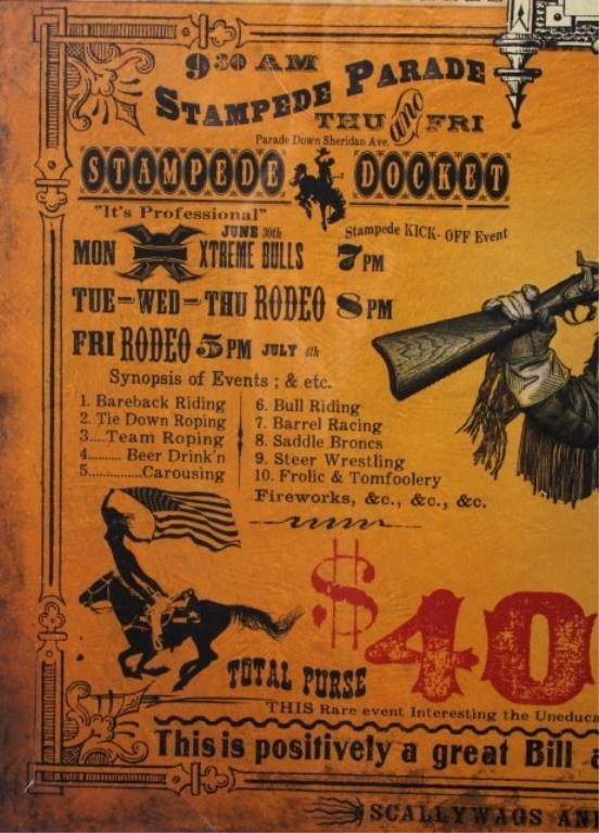 Buffalo Bill Cody Stampede Poster by Bob Coronato