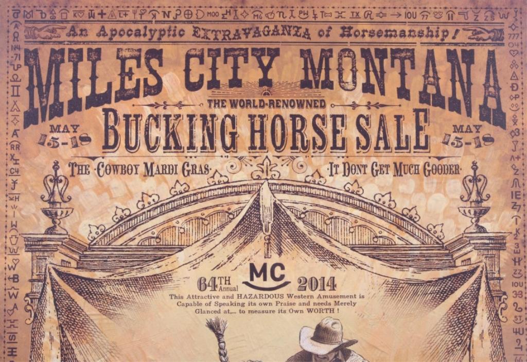 Miles City Bucking Horse Sale Poster Bob Coronato