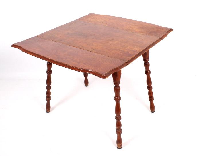 Antique Drop-Leaf Farm Table