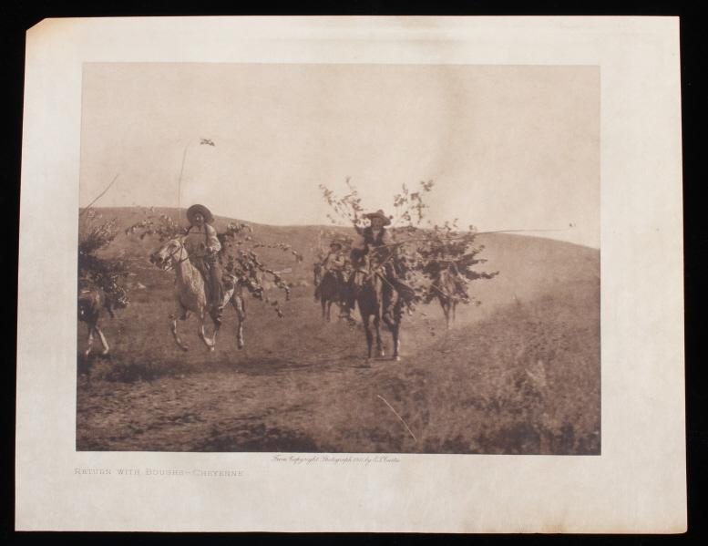 Return with Boughs - Cheyennes by E.S. Curtis 1911