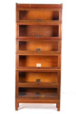 Globe-Wernicke Quarter Sawn Oak Barrister 6-Stack