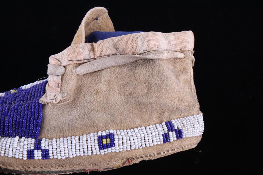 Early 1870's Sioux Beaded Child's Moccasins