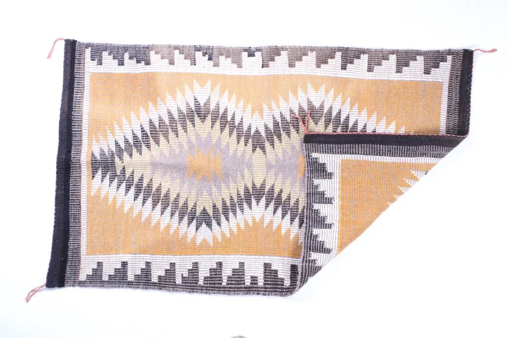 Navajo Crystal Eye Dazzler Churro Wool Rug