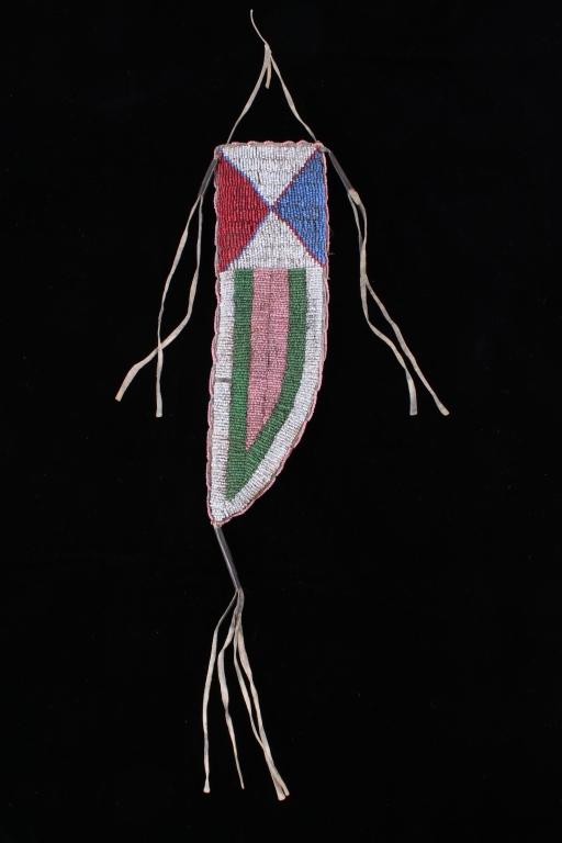 Wyoming Arapaho Beaded Sheath & Trade Knife 19th C