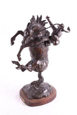 Bob Scriver "Tail Stander" Bronze Sculpture