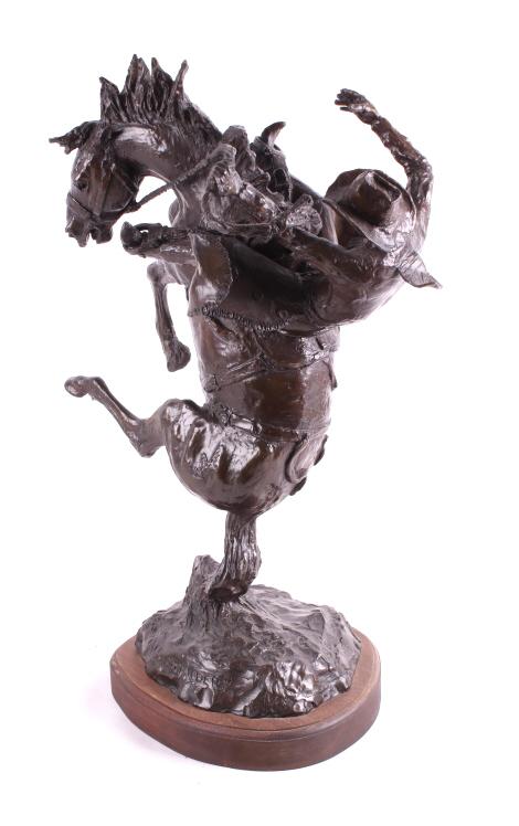 Bob Scriver "Tail Stander" Bronze Sculpture