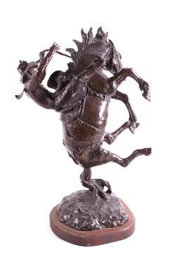 Bob Scriver "Tail Stander" Bronze Sculpture