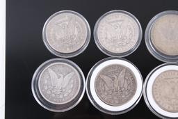 Collection of Ten Morgan Silver Dollar Coins