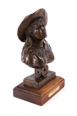 Original Bob Scriver Annie Oakley Bronze Sculpture