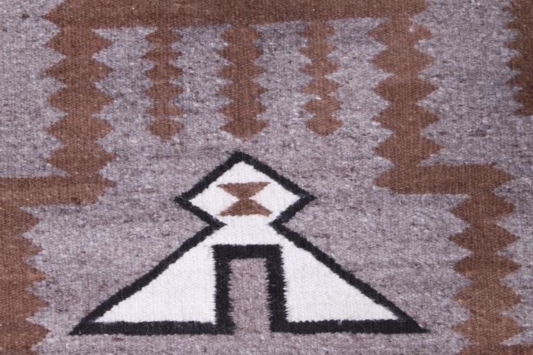 Navajo Teec Nos Pos Trading Post Rug Mid-20th