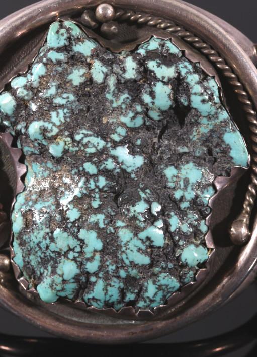 Navajo Old Pawn Lone Mountain Turquoise Bracelet