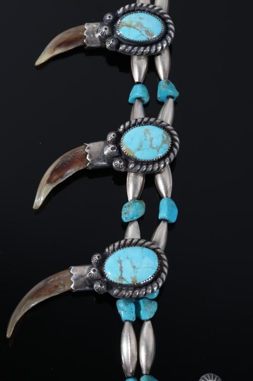 Navajo Badger Claw & Cerrillos Turquoise Squash