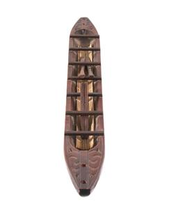 Maori New Zealand Carved Wood Model Canoe (WAKA)