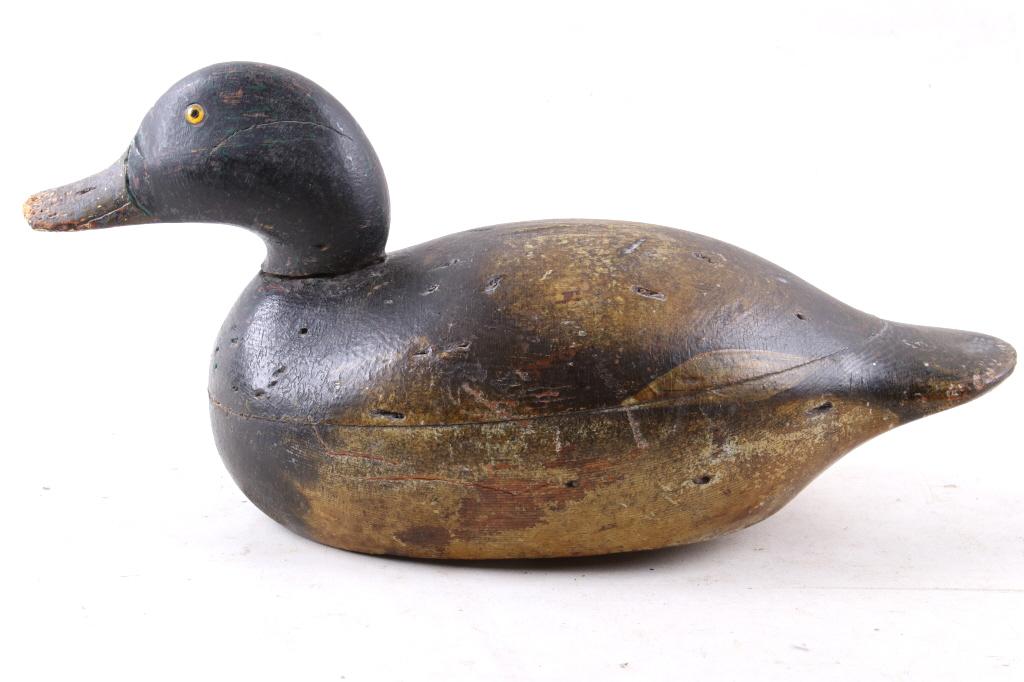 Premier Grade Mason Black Duck Decoy