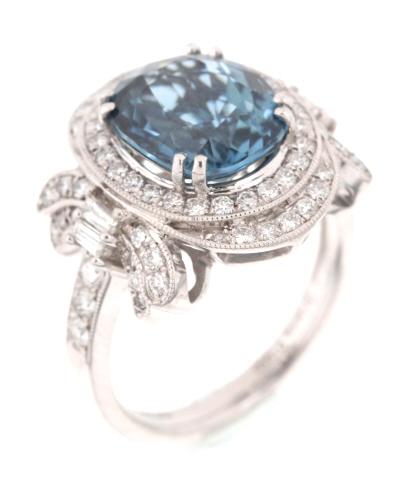 Montana Cornflower Blue Sapphire & Diamond Ring