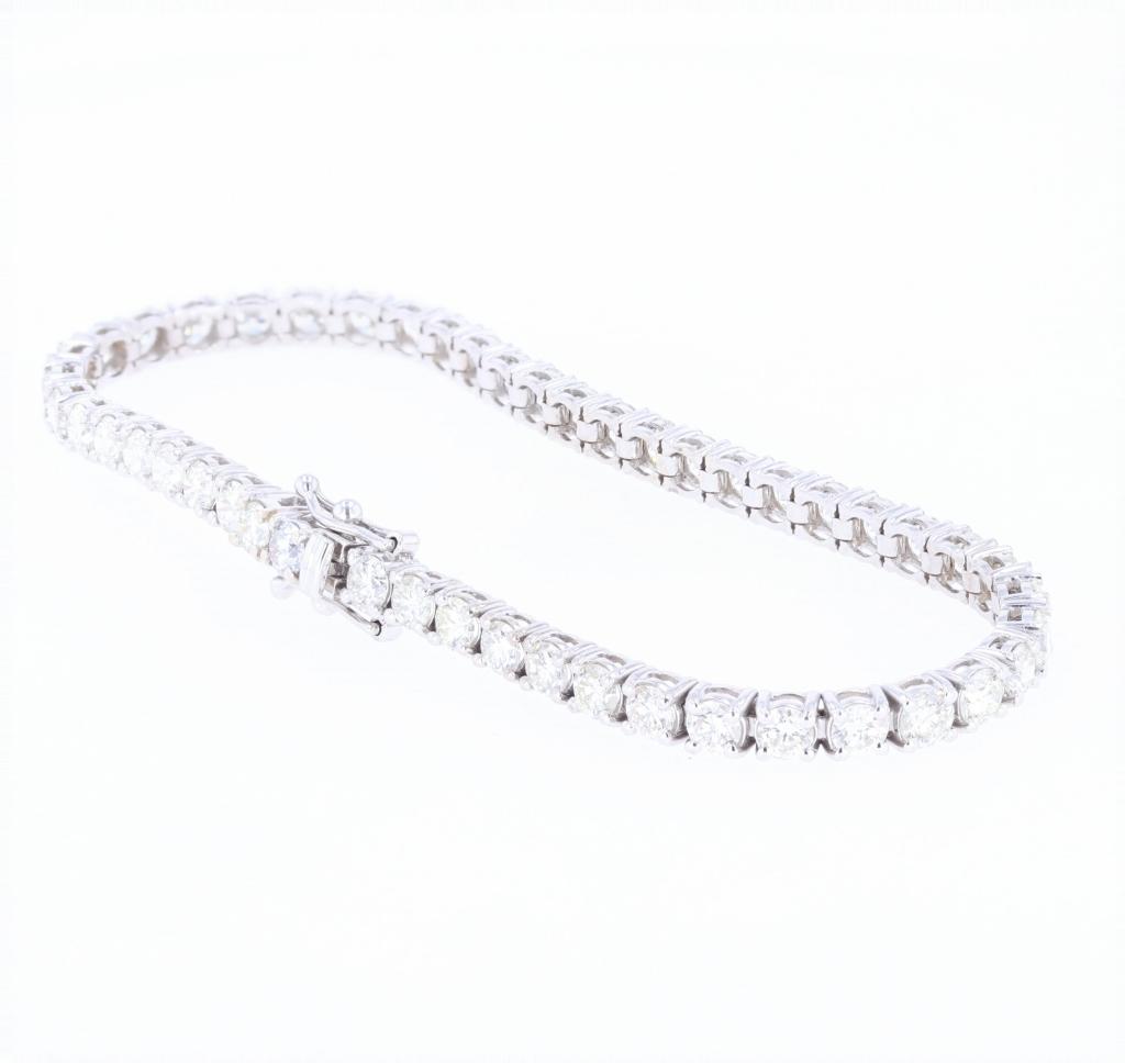 RARE VS2 Diamond 14K White Gold Tennis Bracelet