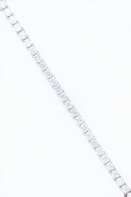RARE VS2 Diamond 14K White Gold Tennis Bracelet