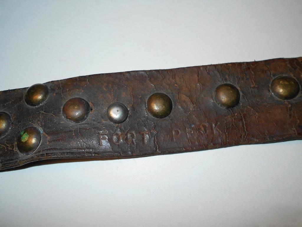 Blackfoot Scout's Tacked Belt, Sheath & Knife 1880