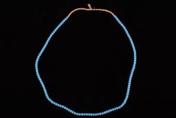 Hudson Bay Blue White Heart Trade Bead Necklaces